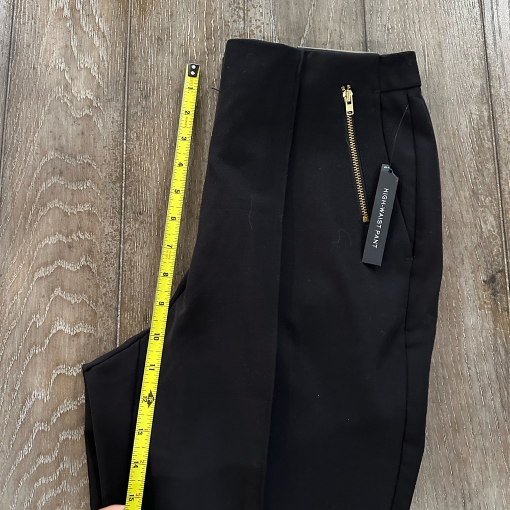 Worthington Black High-Waisted Pants with Gold Zipper Accents - Picture 12 of 15